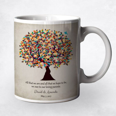 Colorful Autumn Tree wedding Coffee Mug M-1504