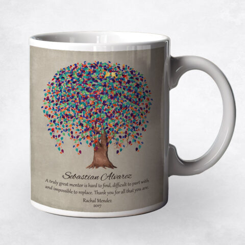 Watercolor Willow Friendship Tree Leadership Appreciation Coffee Mug M-1509