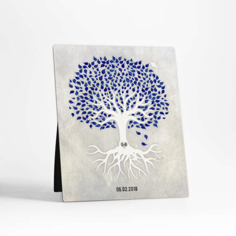 Rooted Tree anniversary  Desktop Plaque Gift for couple D-1531