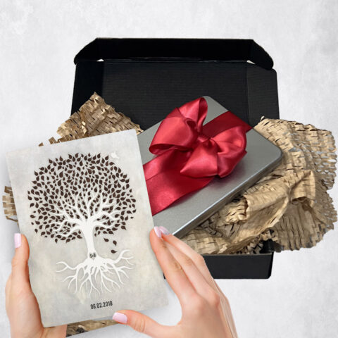 anniversary Gift Delivery for couple, husband or wife Rooted Tree  Plaque TOY-1535