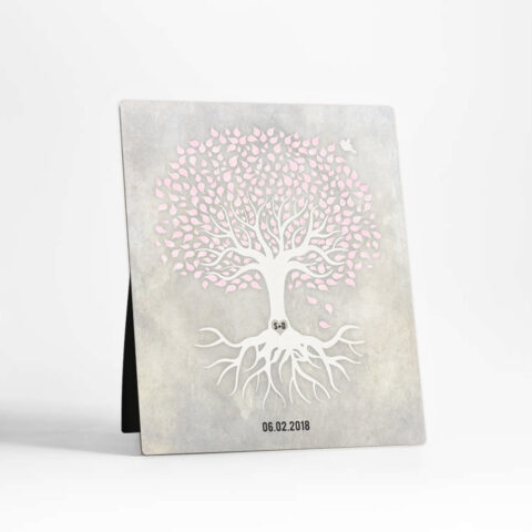 Rooted Tree anniversary  Desktop Plaque Gift for couple D-1540