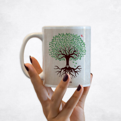 Green Canopy Tree Established Date anniversary Coffee Mug M-1544