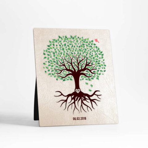 Rooted Tree anniversary  Desktop Plaque Gift for couple D-1544