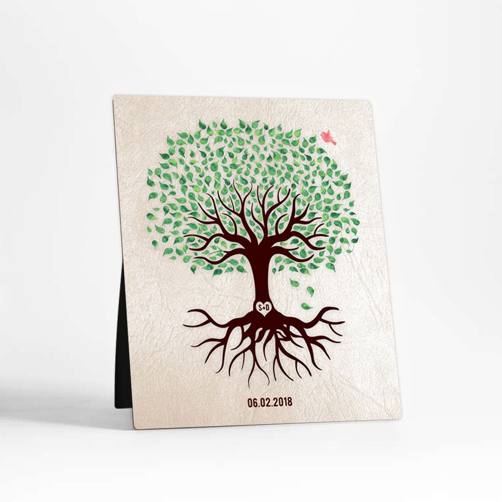 Single image of Rooted Tree anniversary  Desktop Plaque