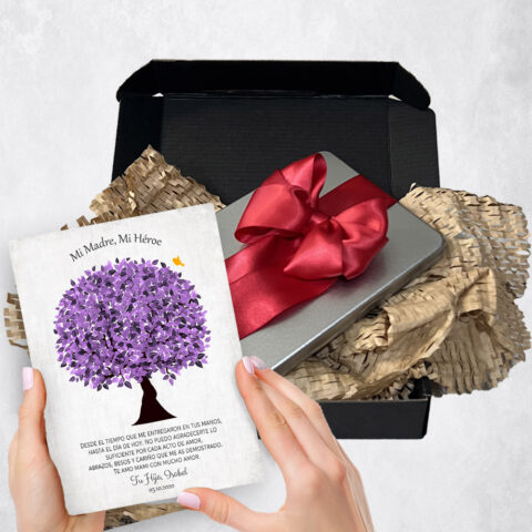 Mother’s Day Gift Delivery for mom Purple Tree  Plaque TOY-1549