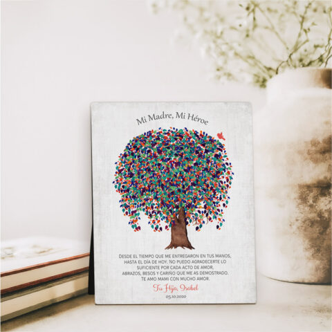 Watercolor Willow Tree Mother’s Day  Desktop Plaque Gift for mom D-1550