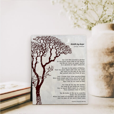 Bare Tree Gift  Desktop Plaque Gift for bereaved family D-1554