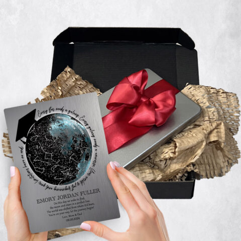 graduation Gift Delivery for graduate Star Map and Moon Phase Tin  Plaque TOY-1577