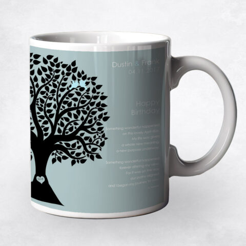 Black Silhouette Tree spouse birthday Coffee Mug M-1716