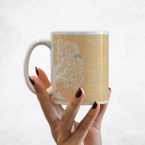 White Owl Tree spouse birthday Coffee Mug M-1722