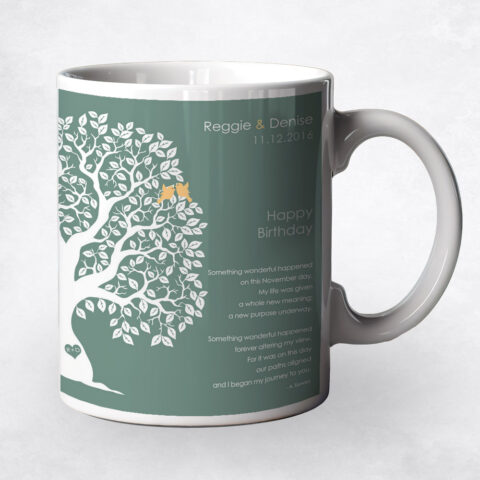 White Owl Tree spouse birthday Coffee Mug M-1723