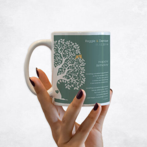 White Owl Tree spouse birthday Coffee Mug M-1723