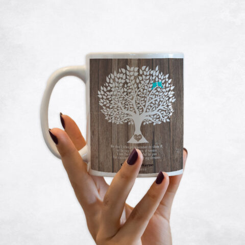 Why Silhouette Tree Wood wedding Coffee Mug M-1728