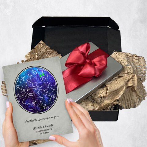 anniversary Gift Delivery for couple, husband or wife Custom Star Map Night Sky  Plaque TOY-1755