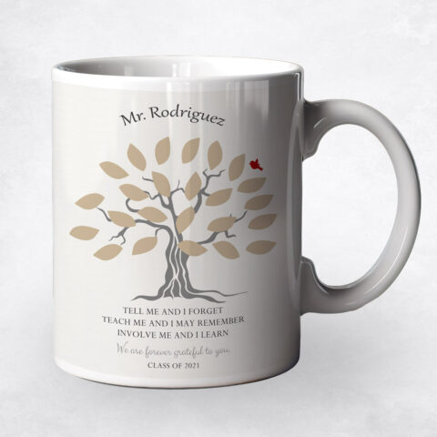 Tan Preschool Tree teacher appreciation Coffee Mug M-1796