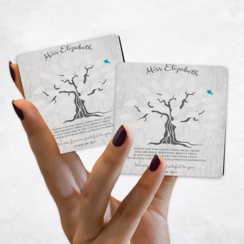 teacher appreciation Farmhouse Preschool Tree Distressed Cotton Magnet Set MAG-1797