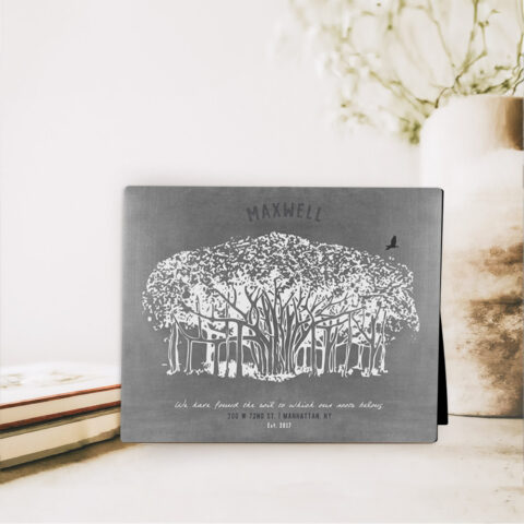 Banyan Tree anniversary  Desktop Plaque Gift for couple D-1808