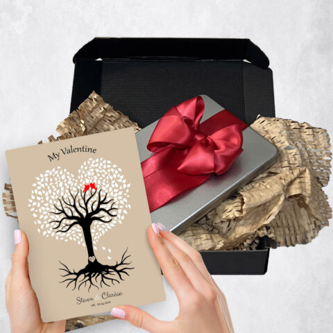 Valentine’s Day Gift Delivery for couple, husband or wife Heart Shape Rooted Tree  Plaque TOY-1816