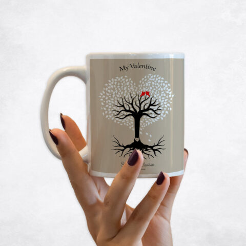 Heart Shape Tree Valentine’s Day Coffee Mug M-1816