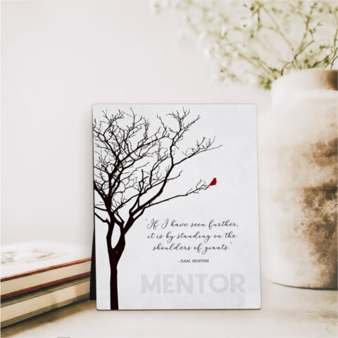 Branchy Tree leadership appreciation  Desktop Plaque Gift for mentor D-1831