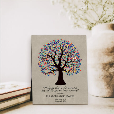 Decorative Tree Faith Milestones  Desktop Plaque Gift for child D-1833