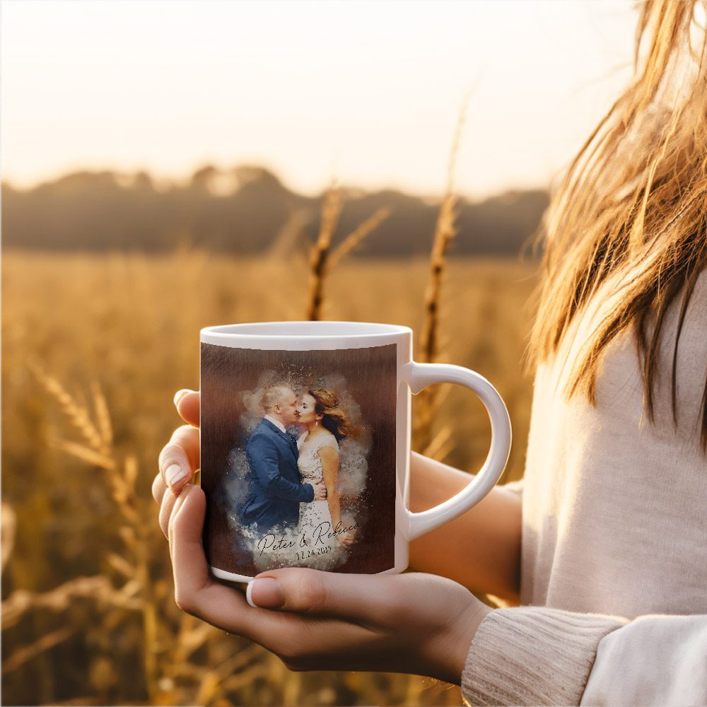 Elegant wedding couple