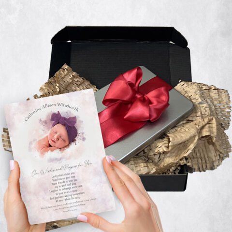 Faith Milestones Gift Delivery for child Photo Portrait Cotton  Plaque TOY-1852