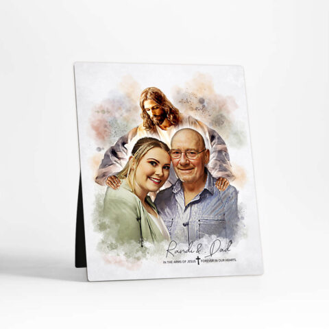 Photo Portrait Condolence Gift  Desktop Plaque Gift for Bereaved Loved On D-1856