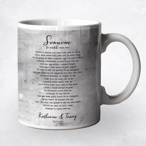 First Dance Song Title Tarnished Tin 10th anniversary Coffee Mug M-1903