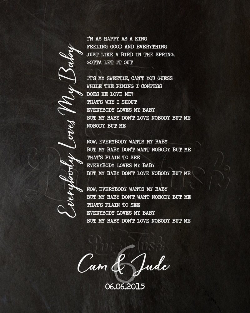 First Dance Our Song Lyrics Custom Written on Iron 6th anniversary Wall Plaque LTC-1922