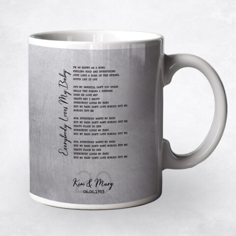 First Dance Song Title Platinum 20th anniversary Coffee Mug M-1924