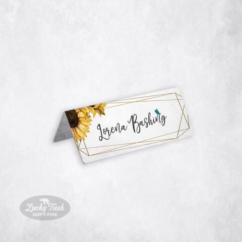Unique Metal Name Tents 3×1 Place Cards for Wedding Recepetion Tables