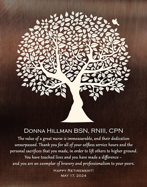 Read more about the article Retirement Gift for Nurse Recognition and Appreciation – Custom Art Print for Pamela P