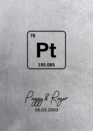 Read more about the article Platinum Element Anniversary Gift – Print for Peggy H